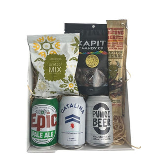 Gift Box Image Photo of The perfect brew beer hamper from above Batenburgs Gift Baskets Auckland