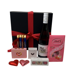 Gift Box Image Wine and Chocolate Gift Box for Mother's Day with New Zealand Pinot Noir