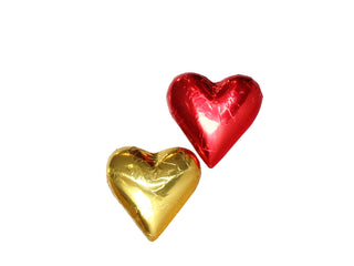 Chocolate foiled hearts made by Devonport Chocolates NZ. Delivered NZ wide by Batenburgs Gift Hampers.