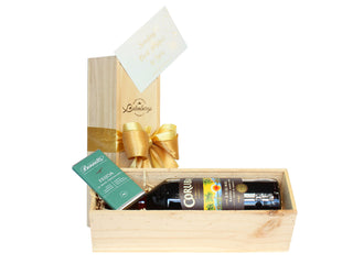 Gift Box Image Jamican Coruba rum with Bennett's chocolate. Batenburgs Gift Hampers New Zealand Batenburgs Gift Baskets Auckland