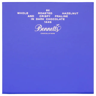 Bennett's 9 Whole Roasted Hazelnut and Crispy Praline in Dark Chocolate