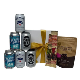 Gift Box Image Beer Lovers gift basket with beer and treats gift baskets auckland