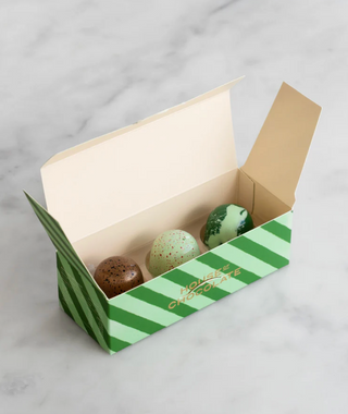 House of Chocolate Christmas Bonbon Selection 3-piece - Feijoa Mousse, Chocolate Ganache, Doris Plum