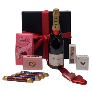 Gift Box Image Wine and Chocolate Gift Box for Mother's Day with French Champagne