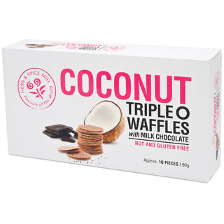 Coconut Triple O Wafers Nut and  gluten-free from Batenburgs gift baskets Auckland  NZ