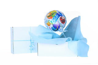 9 inch air filled Balloon World's Greatest Dad Balloon in white gift box 