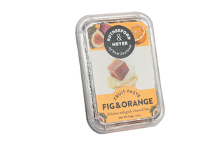 NZ gift hampers. Delicious orange and fig fruit paste from Rutherford and Meyer. New Zealand Batenburgs Gift Hampers