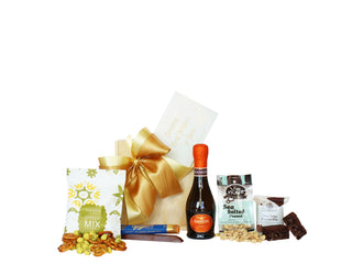 Gift Box Image Proseeco gift box with snacks. Batenburg's Gift Hampers New Zealand